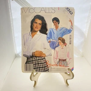 #3342 McCalls MIsses Shirt Sewing Pattern Size 8-12 Brook Shields - Picture 1 of 4