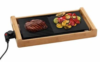 Bambus Tisch-Grill Melissa 16300021 Teppan Yaki Grillplatte Bratplatte 1800 Watt - Bild 1 von 4