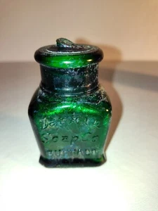Antique 1800's LARKIN SOAP CO. Buffalo NY Emerald Green Glass Victorian Bottle - Picture 1 of 11