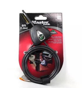 Master Lock Python 6 Foot Adjustable Locking Cable 8417D - Picture 1 of 3