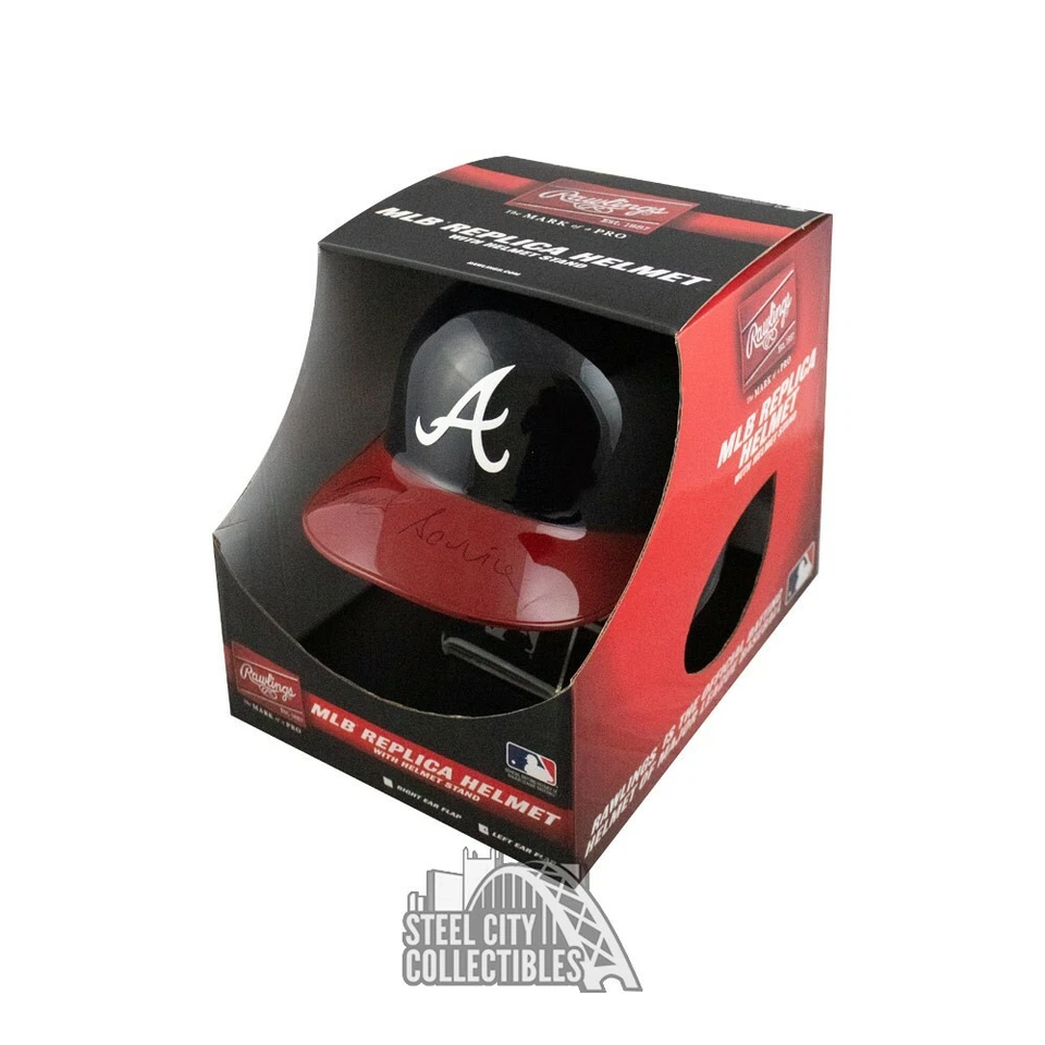 Ronald Acuna Jr Autographed Braves Replica F/S Batting Helmet - JSA (Black Ink) - Image 1 of 1