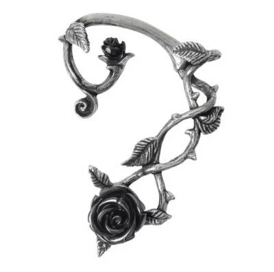 Pendiente Alquimia Gótico Romántico Negro Rosa Envoltura Oreja Izquierda Un Poste E410 Nuevo con Etiquetas Foto 1 de 4