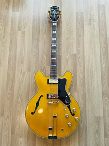 Epiphone Sheraton Frequensator Tailpiece Natural Hollowbody E-Gitarre + Case/Bag - Bild 1 von 11