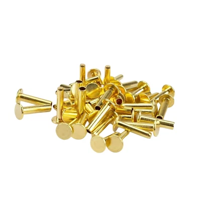 Cutlery Rivets 5/16" X 5/8" for Knife Making Handle Pins Brass Finish Adds a Tou - Image 1 of 4