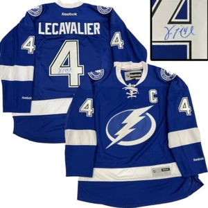 VINCENT LECAVALIER Signed Tampa Bay Lightning Reebok Jersey - Picture 1 of 2