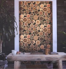 Suwalper Smalti 3D Modern Non-woven Tree Stump Fabric Bedroom Living Room Wallpa