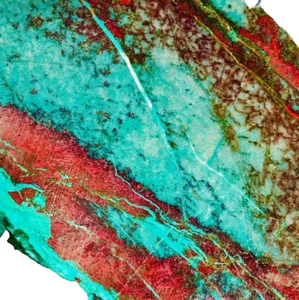 Sonora Sunrise Sunset Chrysocolla Cuprite Cab Stone Slab Slice TOP QUALITY - Picture 1 of 8