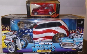 Muscle Machines 00 PT CRUISER Stars + Stripes and 1.38 scale From Chrystler Deal - Picture 1 of 8