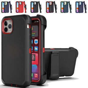 For iPhone 11 12 13 14 Pro Max XR Case Cover+Belt Clip Fits Otterbox Defender