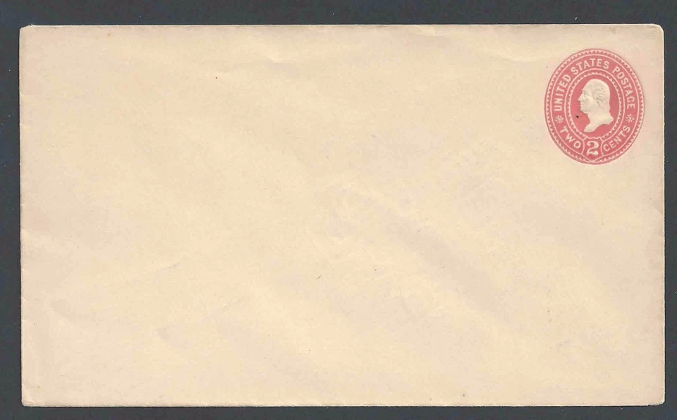 1899 U368 Mint Entire 2c Carmine On Amber Die 101 - Image 1 of 1