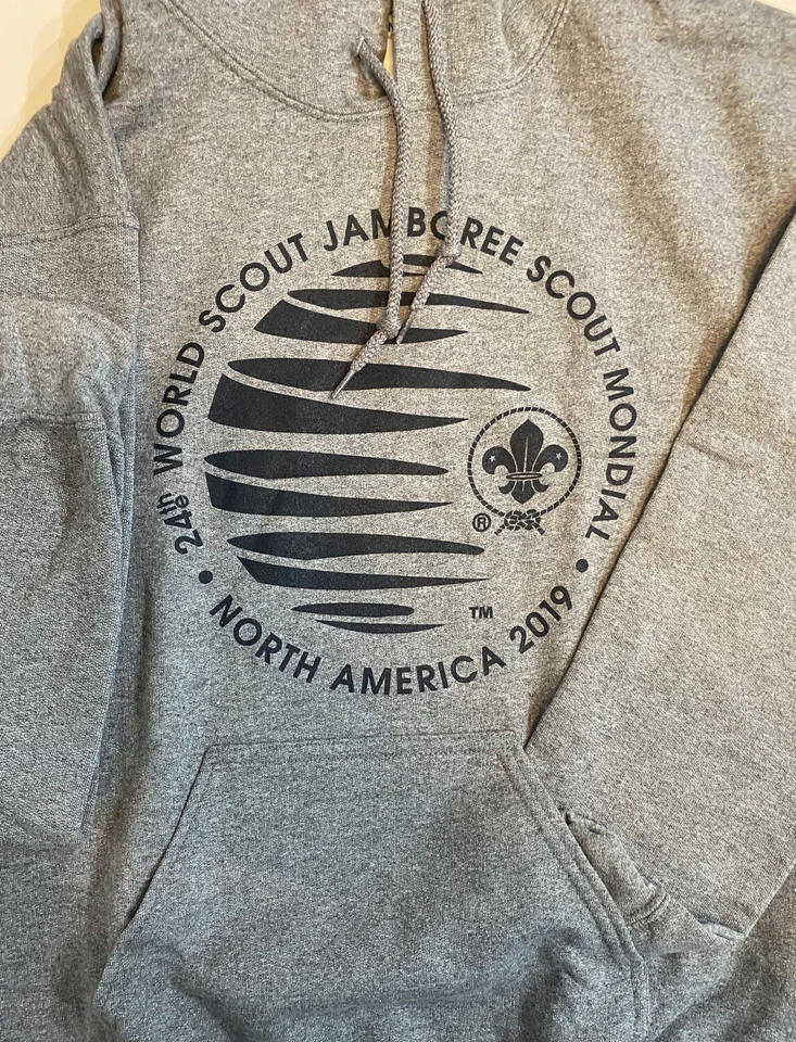 2019 WORLD SCOUT JAMBOREE AUTHENTIC HOODED SWEATSHIRT-NEW - Image 1 of 4