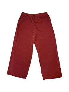 French Laundry Womens Size Large Dress Pants Drawstring Pockets Wide Leg Red - Bild 1 von 6
