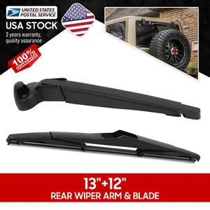 Soft Rubber 13''+12'' Wiper Arm & Rain Blade For 2007-2018 Jeep Wrangler JK - Picture 1 of 13
