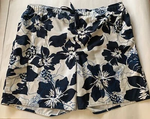 Men's 44in Waist 2XL Navy Blue & White Lrg Floral Newport Blue Brand Swim Shorts - Picture 1 of 5