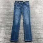 Aeropostale Jeans 2 Womens Skinny Low Rise Medium Wash Blue Denim