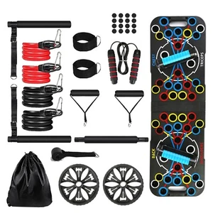 Push Up Board Home Training Equipment Band Roller Wheel for Home Gym Roller Safe - Picture 1 of 13