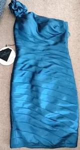 Forever Unique Jessy Blue Occasion Dress. Size 12. BNWT RRP £195 (Ref C) - Picture 1 of 7