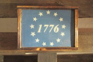 Letrero de madera de aspecto rústico de granja 1776 decoración de pared ¡Hecho en Estados Unidos!! - Imagen 1 de 6