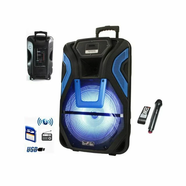 Befree Sound BFS-5700 15" Rechargeable Bluetooth PE Speaker System with SD/FM/USB