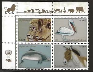 UN Scott #Vienna 655-58, Inscription Block 2020 Complete Set FVF MNH - Picture 1 of 1