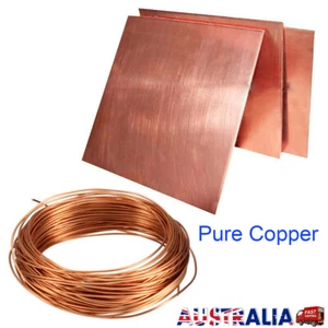 Pure Copper Sheet Plate Cu Conductive Bare Uncoated Cable Copper Wire Material - Picture 1 of 9
