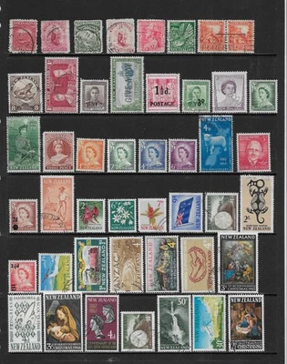 NEW ZEALAND   BEAUTIFUL USED ISSUES LOT!    1900 - 1967 - Image 1 of 2