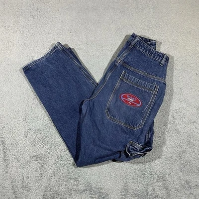 Mujer Estilo Y2k Azul Pierna Ancha Carga Jeans Talla 6 #645 Foto 1 de 4