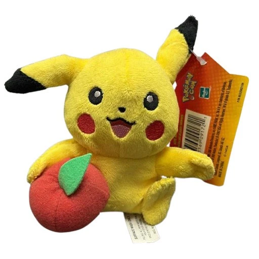 Peluche Pokemon Hasbro - PIKACHU con Apple [2005] (6 pulgadas) - Nuevo Foto 1 de 1