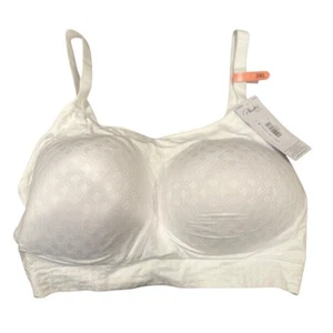 Playtex Secrets Seamless Comfort Bra White Ultra Soft 4831 Size 3XL Wireless - Picture 1 of 8