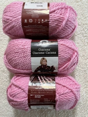 HILO - LAZOS E HILOS "CARISMA" - PIENSA ROSA #26 - LOTE DE 3 - ¡NUEVO! Foto 1 de 4