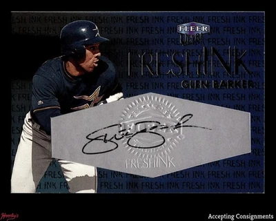2000 Ultra Fresh Ink #5 Glen Barker AUTO 131/975 ASTROS - Image 1 of 2