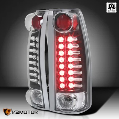Fits 1988-1998 Chevy Silverado Sierra C10 C/K 1500 2500 Black LED Tail Lights Foto 1 de 4