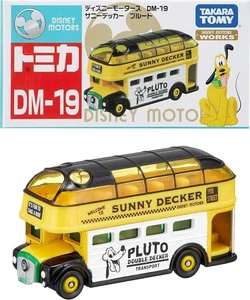 Takara Tomy Dream Tomica Disney Motors DM-19 Sunny Decker Pluto Mini Car Toy - Picture 1 of 5