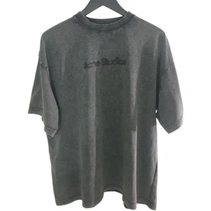 Acne Studios Blurred Logo Faded Grey Black T-Shirt XXS - Picture 1 of 6