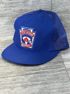 VTG Little League Baseball Patch Mesh Snap Back Trucker Hat Cap Semco Funkap USA - Picture 1 of 22