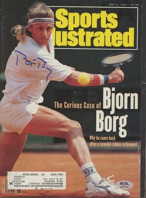 BJORN BORG signed 1991 Sports Illustrated magazine | autograph PSA/DNA certified - Image 1 of 2