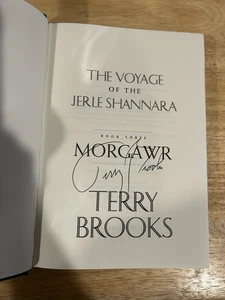 SIGNED The Voyage Of The Jerle Shannara Morgawr By Terry Brooks HC 1/1 +PIC - Picture 1 of 7