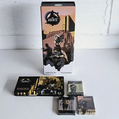 The Agents Kickstarter Card Game with Expansions Saar Shai - Read Description  - Image 1 of 4