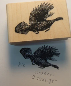 Sello de goma Flying Wild Turkey WM P12 - Imagen 1 de 2