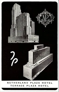 Postcard OH Cincinnati; Netherland Plaza Hotel; Terrace Plaza Hotel; J5 - Picture 1 of 2