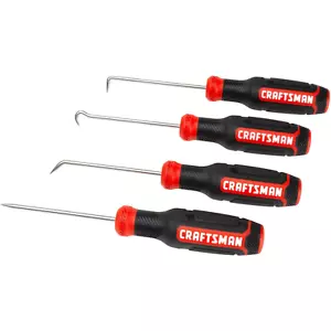 4-Piece Precision Screwdriver Set with Bi-Material Handle and Stainless Steel - Picture 1 of 5