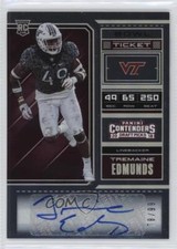 2018 Contenders Draft Picks Bowl Ticket Auto 78/99 Tremaine Edmunds Rookie RC