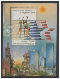 1982 Central Africa; Block Olympic Games, **/MNH, Bl. 192 A - Picture 1 of 1