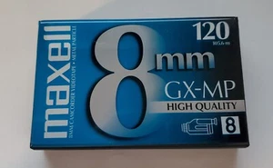Maxell 8mm GX-MP 120 Min. New Camcorder Tapes High Quality Video SEALED - Picture 1 of 3