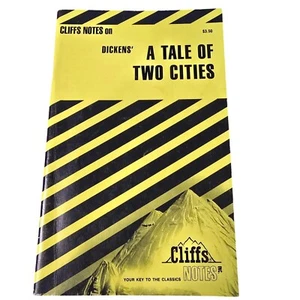 Cliffs Notes On Dickens A Tale Of Two Cities 1988 C.K. Hillegass Paperback Study - Picture 1 of 4