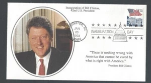 1993 Wash DC Inauguration Of The 42nd President Bill Clinton W/Data On Back - Picture 1 of 2