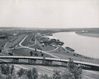U S A c. 1950 -Route Rails Wagons Barges Mississipi St Paul Minnesota- Div 11259