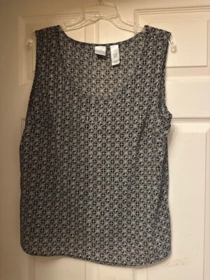 Emma James разноцветный без рукавов оболочка бак, размер 14, отличном состоянии!!! - Изображение 1 из 2