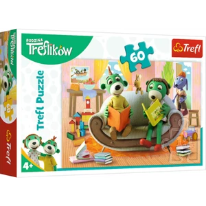 Rodzina Treflikow rompecabezas de lectura de libros de estudio grande para niños de 60 piezas - Imagen 1 de 2