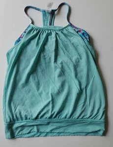IVVIVA Tank Top Lululemon Girls, Double Dutch, Built In Bra, Mint Green, Size 14 - Picture 1 of 5